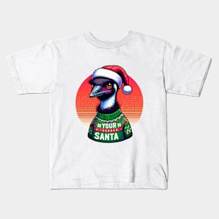 christmas australian emu Kids T-Shirt